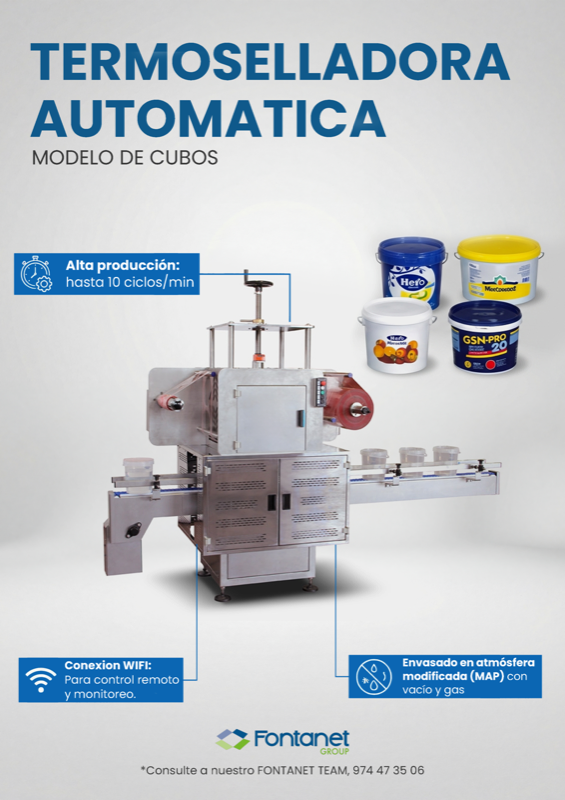 Termoselladora Automática de Cubos